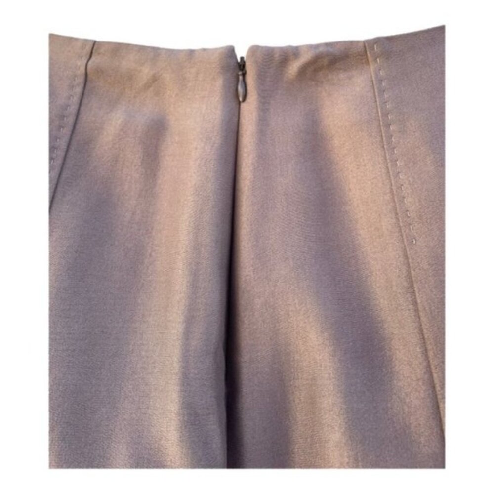 Nina Ricci Warm Taupe Silk Skirt Size 8 NWT - Picture 8 of 11